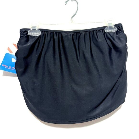NWT Sun & Sea Swimsuit Skirt Bottoms Bikini Black Slimming Modest Womens sz 10 - Picture 8 of 8